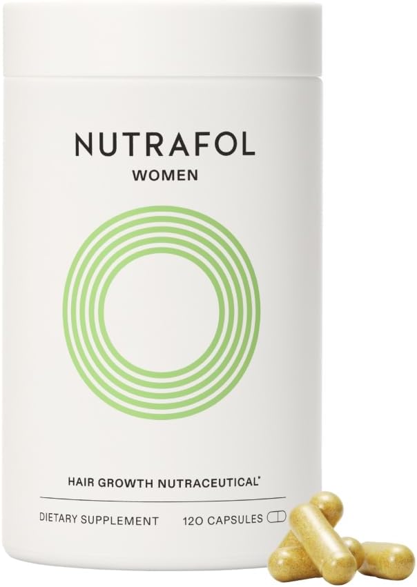 Nutrafol Women's Hair Growth Supplements, Ages 18-44, Clinically Proven for Visibly Thicker and Stronger Hair, Dermatologist Recommended - 1 Month Supply