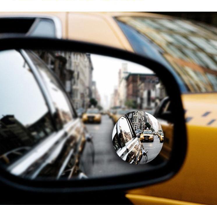 Car borderless small round mirror 360 degree