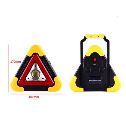 Solar Reflective Car Tripod Warning Triangle