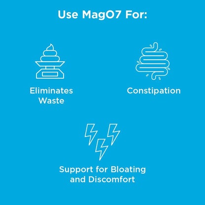 nbpure MagO7 - Natural Colon Cleanse & Detox - Occasional Constipation Relief, Stool Softening, & Bloating Support for Men & Women - Ozonated Magnesium Oxide, 180 Capsules