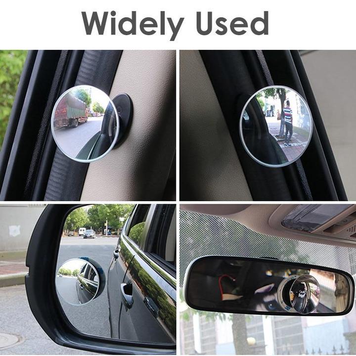 Car borderless small round mirror 360 degree