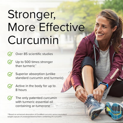 Terry Naturally CuraMed 750 mg Curcumin Complex - 120 Softgels - Superior Absorption BCM-95 - Non-GMO, Gluten Free, Halal - 120 Servings