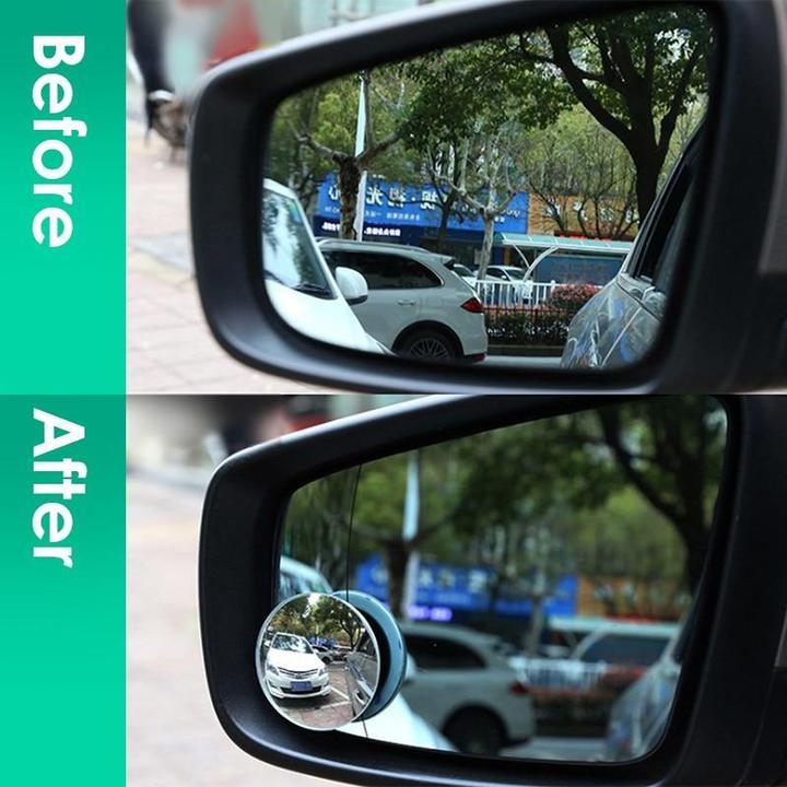 Car borderless small round mirror 360 degree