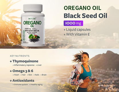 Oregano Oil With Black Seed Oil Capsules