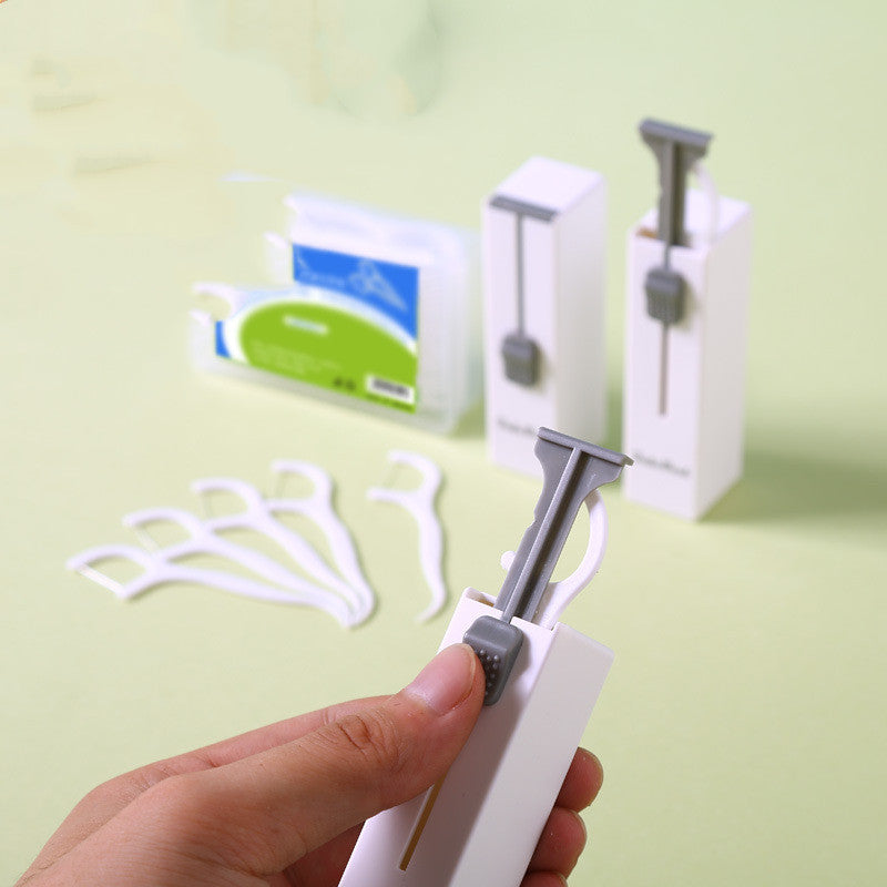 Portable Automatic Dental Floss Box For Dental Floss Picks